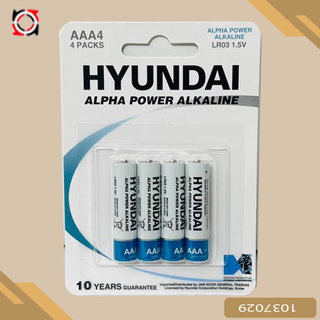 باطري نيم قلم هيونداي ALPHA POWER آلکالاين 4 عددي