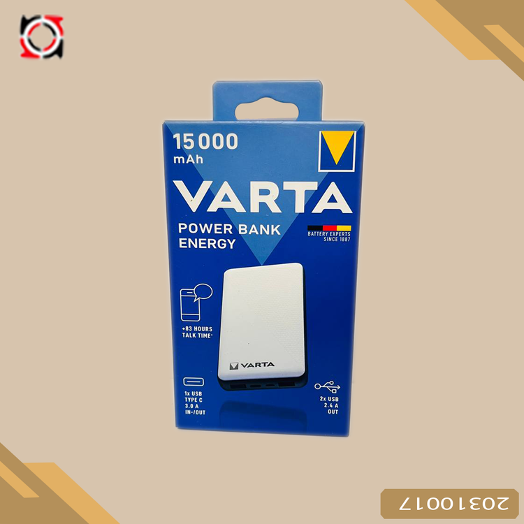 شارژر موبايل POWER BANK ENERGY 15000 VARTA