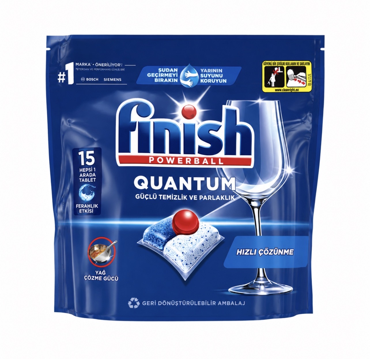 قرص ماشین ظرفشویی فینیش کوانتوم پاوربال (Finish Quantum Powerball) – 15 عددی