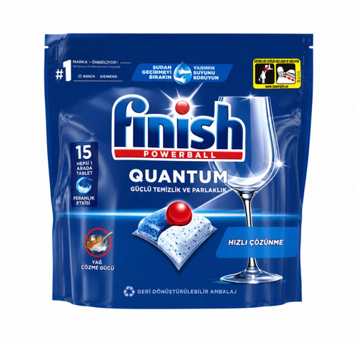 قرص ماشین ظرفشویی فینیش کوانتوم پاوربال (Finish Quantum Powerball) – 15 عددی