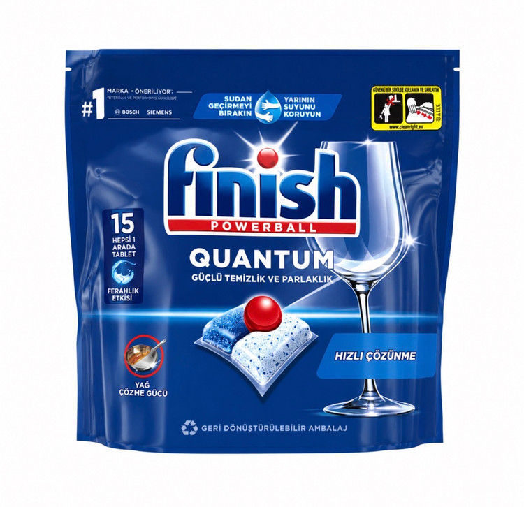 قرص ماشین ظرفشویی فینیش کوانتوم پاوربال (Finish Quantum Powerball) – 15 عددی
