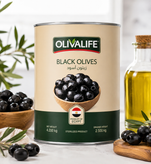 زیتون سیاه حلب OLIVALIFE مصری ۴۲۰۰ گرم