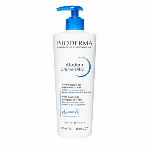 کرم مرطوب کننده بیودرما اتودرم کرم اولترا پوست خشک و حساس 500 میلیلیتر (Bioderma Atoderm Crème