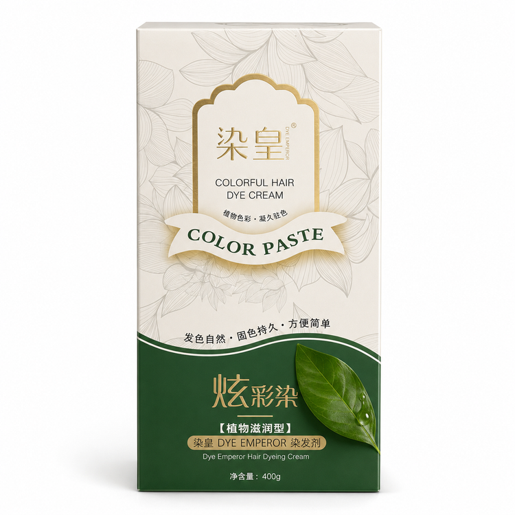 شامپو رنگ مو گیاهی مشکی Dye Emperor Color Paste مناسب آقایان و خانم ها حجم 400 گرم