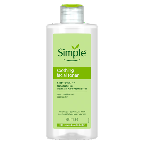 تونر بدون الکل سيمپل FOR SENSITIVE SKIN پوست حساس 200 ميل(924007)