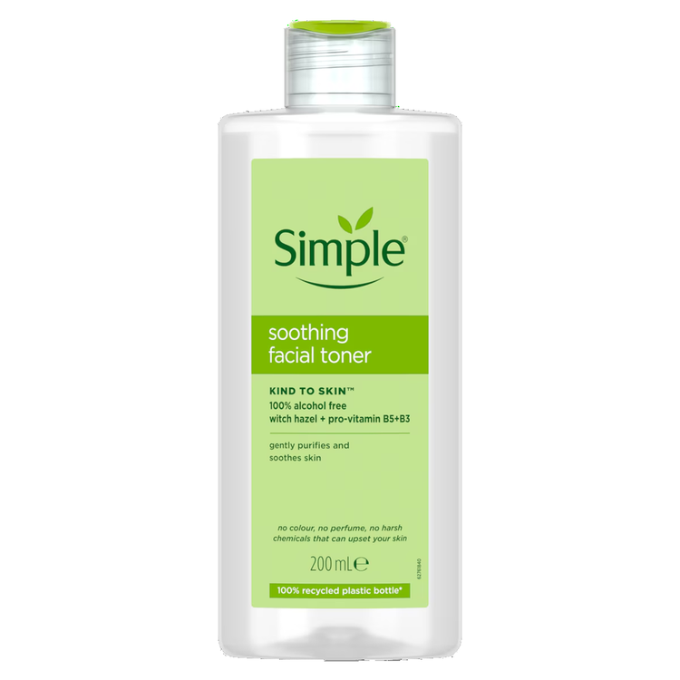 تونر بدون الکل سيمپل FOR SENSITIVE SKIN پوست حساس 200 ميل(924007)