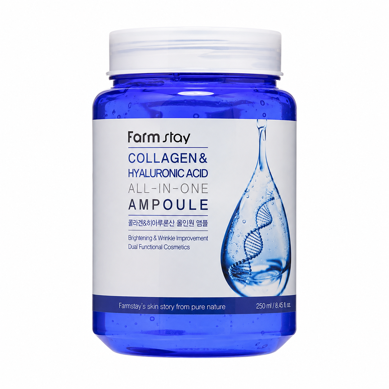 ژل آبرسان مدل هیالورونیک اسید و کلاژن فارم استی 250ml - اصل