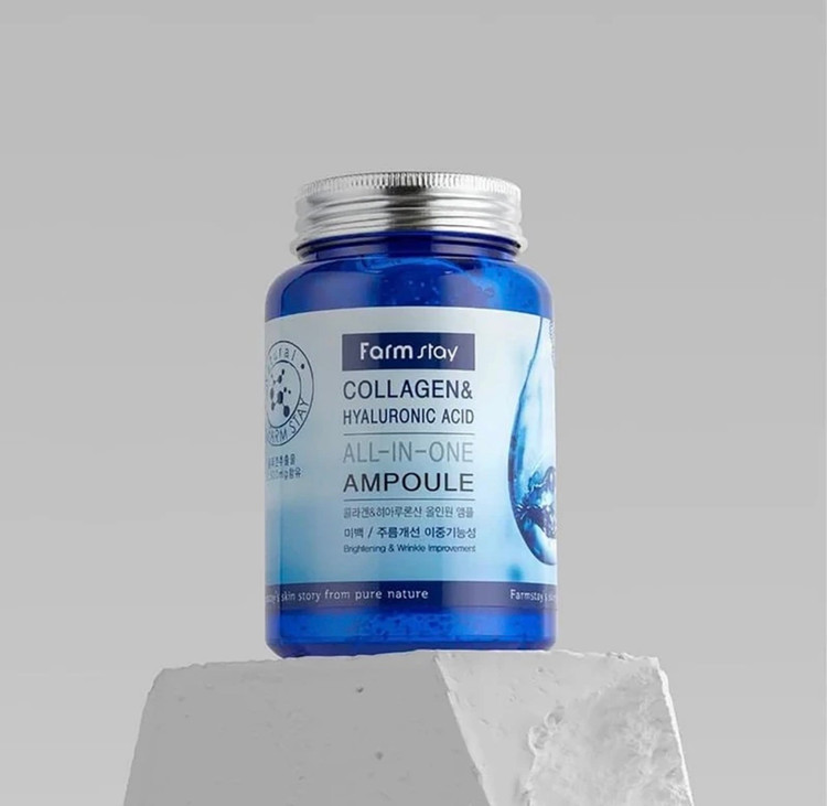 ژل آبرسان مدل هیالورونیک اسید و کلاژن فارم استی 250ml - اصل