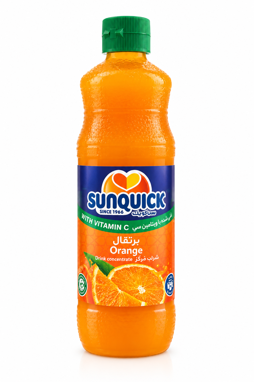 شربت سان کوییک SUNQICK با طعم پرتقال ۸۴۰ میل -خارجی