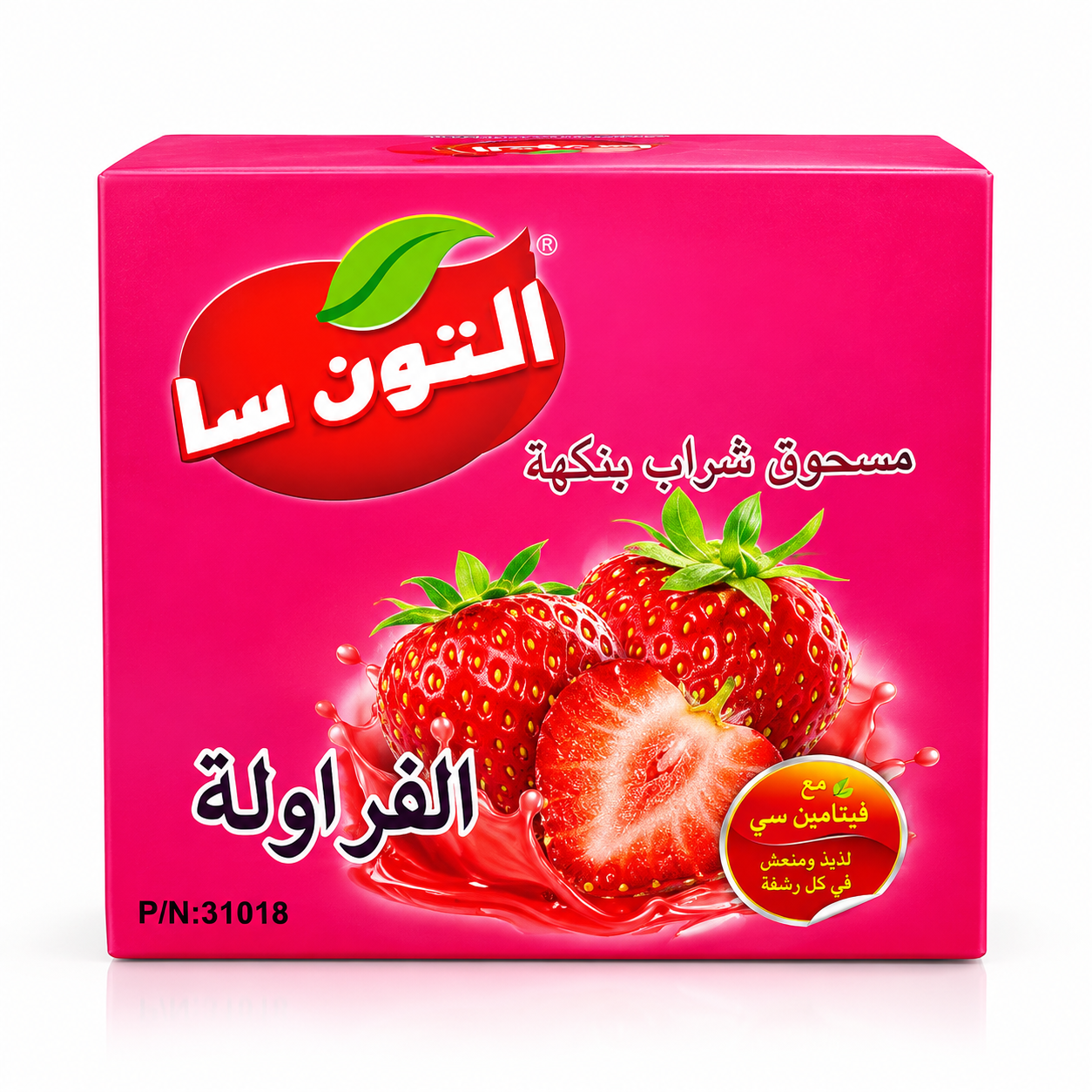 پودر نوشیدنی فوری با طعم توت‌فرنگی آلتونسا Altunsa بسته ۲۴ عددی