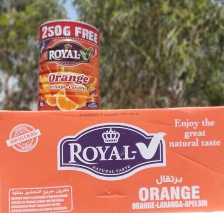 پودر نوشیدنی فوری پرتقال رویال Royal Orange